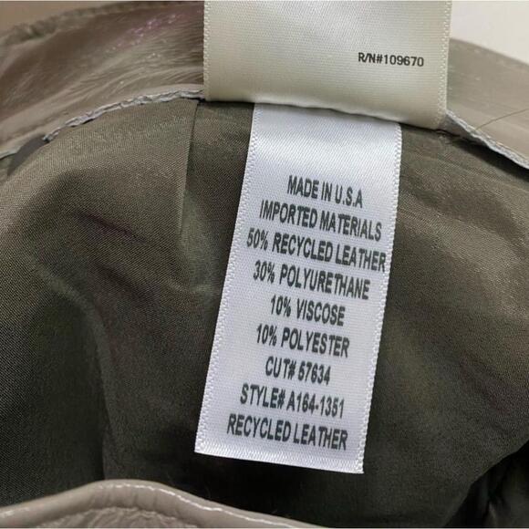 Agolde - Recycled Leather 90's Pinch Waist Pants - Picture 9 of 15